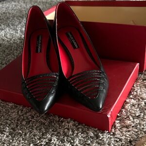 Charles Jourdan Black and Red Heels